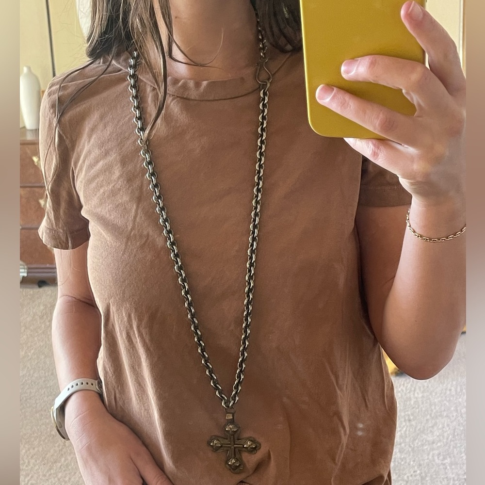 Chunky cross necklace